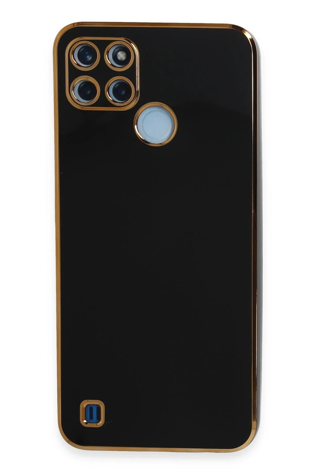 Mey İthalat® Realme C25Y Kılıf Volet Silikon - Siyah