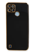 Mey İthalat® Realme C25Y Kılıf Volet Silikon - Siyah