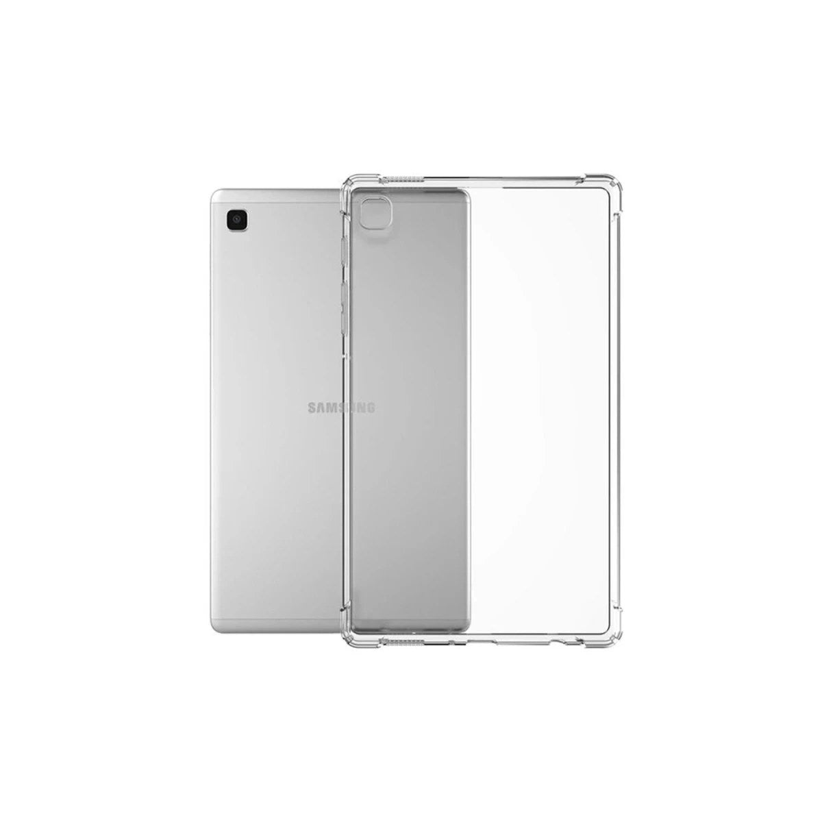 Mey İthalat® Samsung Galaxy T220 Tab A7 Lite 8.7 Kılıf Anti Shock Tablet Silikon - Şeffaf