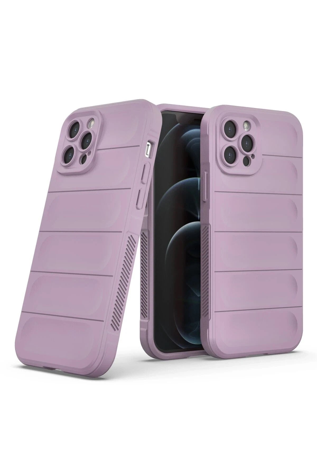 Mey İthalat® iPhone 12 Pro Kılıf Optimum Silikon - Mor