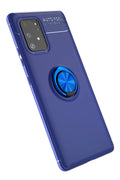 Mey İthalat® Samsung Galaxy A91 / S10 Lite Kılıf Range Yüzüklü Silikon - Mavi