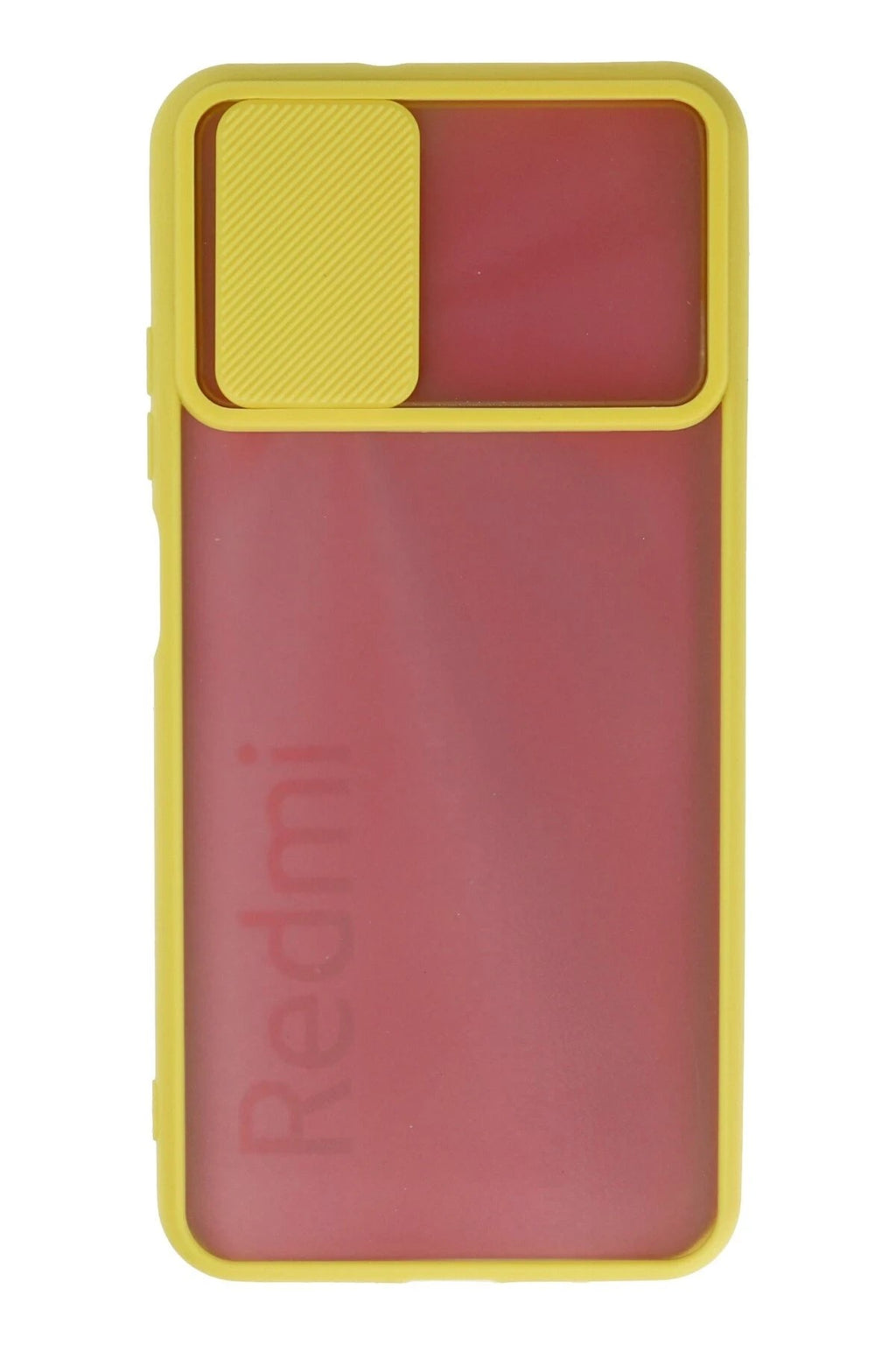 Mey İthalat® Redmi 9T Kılıf Palm Buzlu Kamera Sürgülü Silikon - Sarı