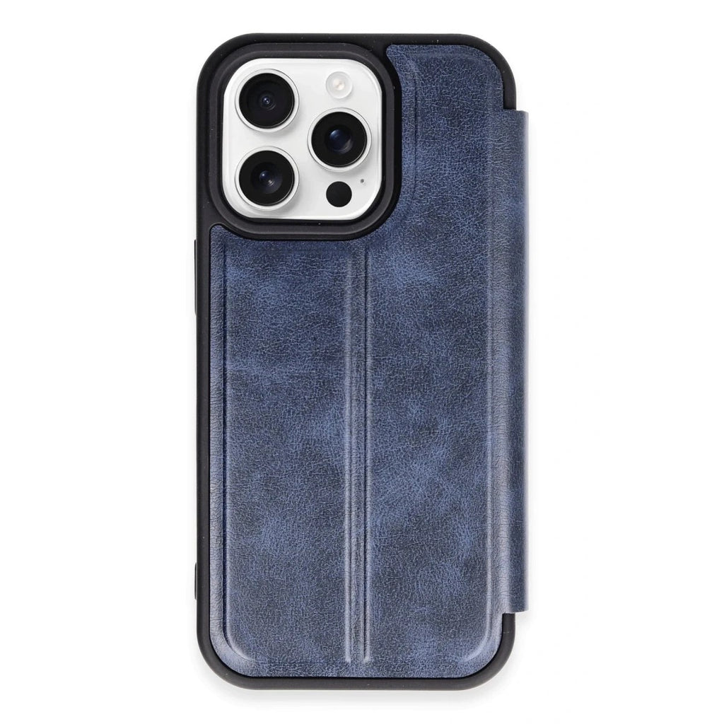 Mey İthalat® iPhone 14 Pro Kılıf Flip Cover - Lacivert