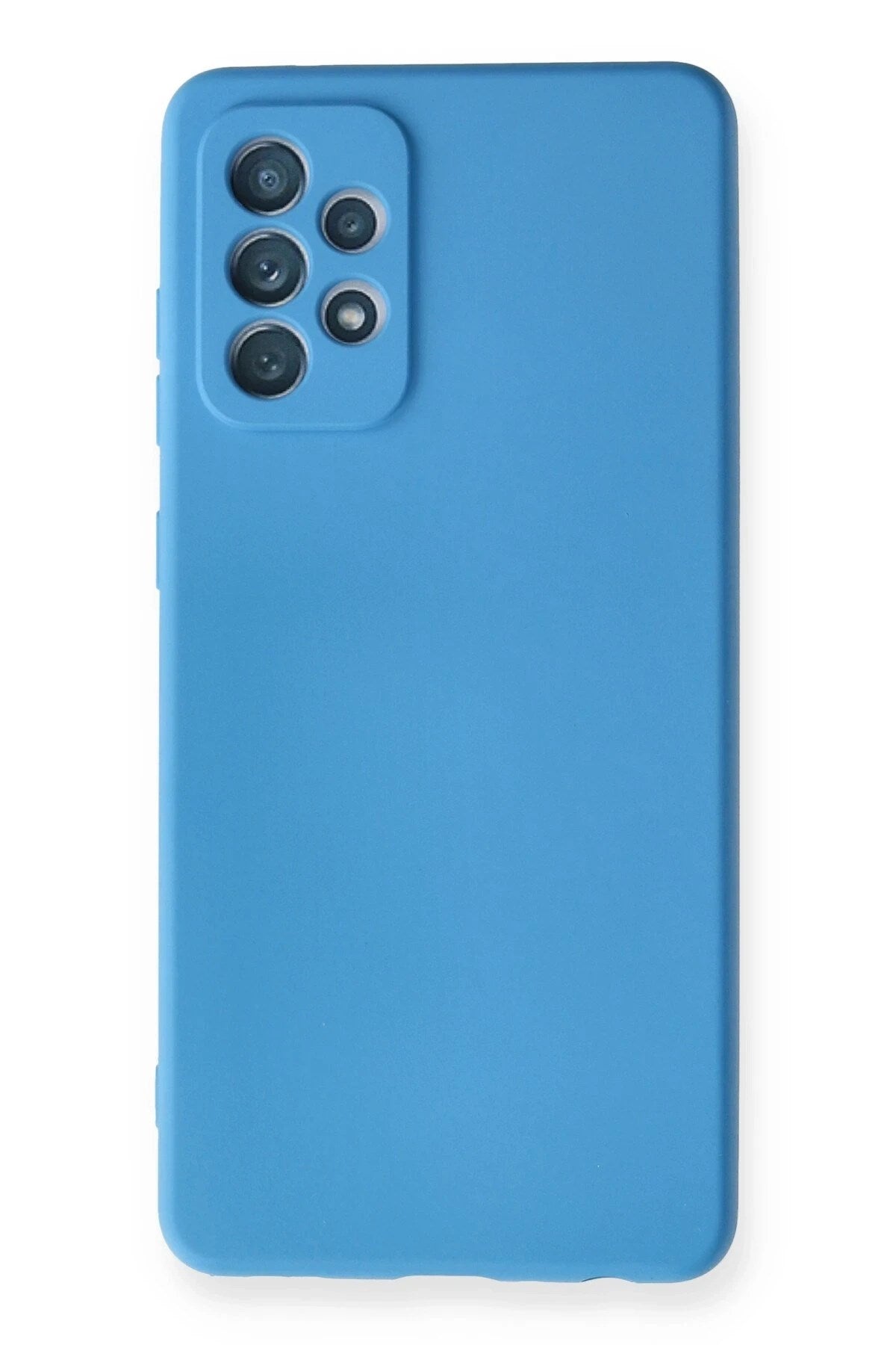 Mey İthalat® Samsung Galaxy A72 Kılıf Nano içi Kadife Silikon - Mavi