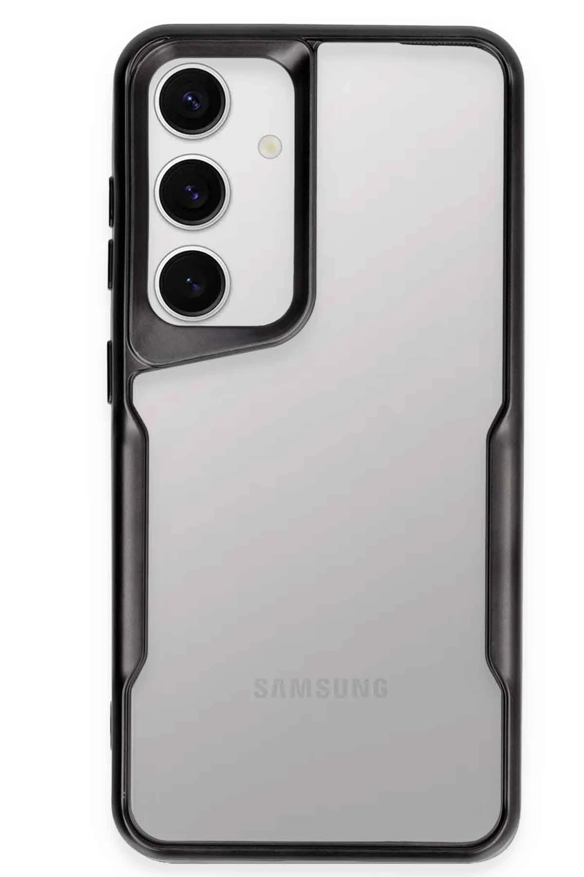 Mey İthalat® Samsung Galaxy S24 Kılıf Boyi Silikon Kapak - Siyah