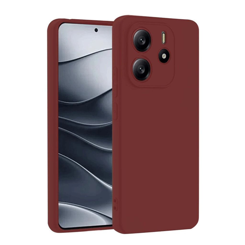 Mey İthalat® Redmi Note 14 4G Kılıf First Silikon - Bordo
