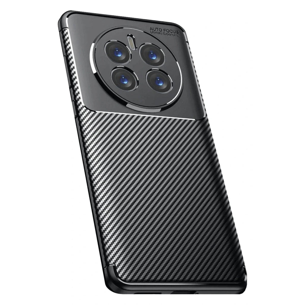 Mey İthalat® Realme 12 Pro Plus Kılıf Auto Focus Karbon Kapak - Siyah