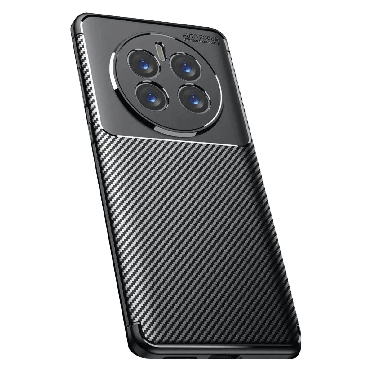 Mey İthalat® Realme 12 Pro Plus Kılıf Auto Focus Karbon Kapak - Siyah