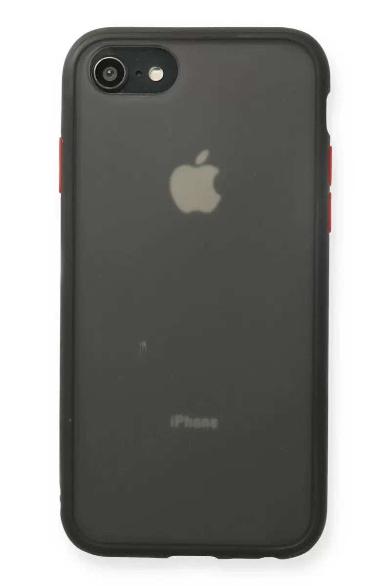 Mey İthalat® iPhone 7 Kılıf Montreal Silikon Kapak - Siyah