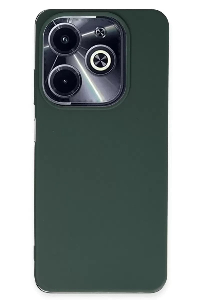 Mey İthalat® İnfinix Hot 40i Kılıf First Silikon - Koyu Yeşil