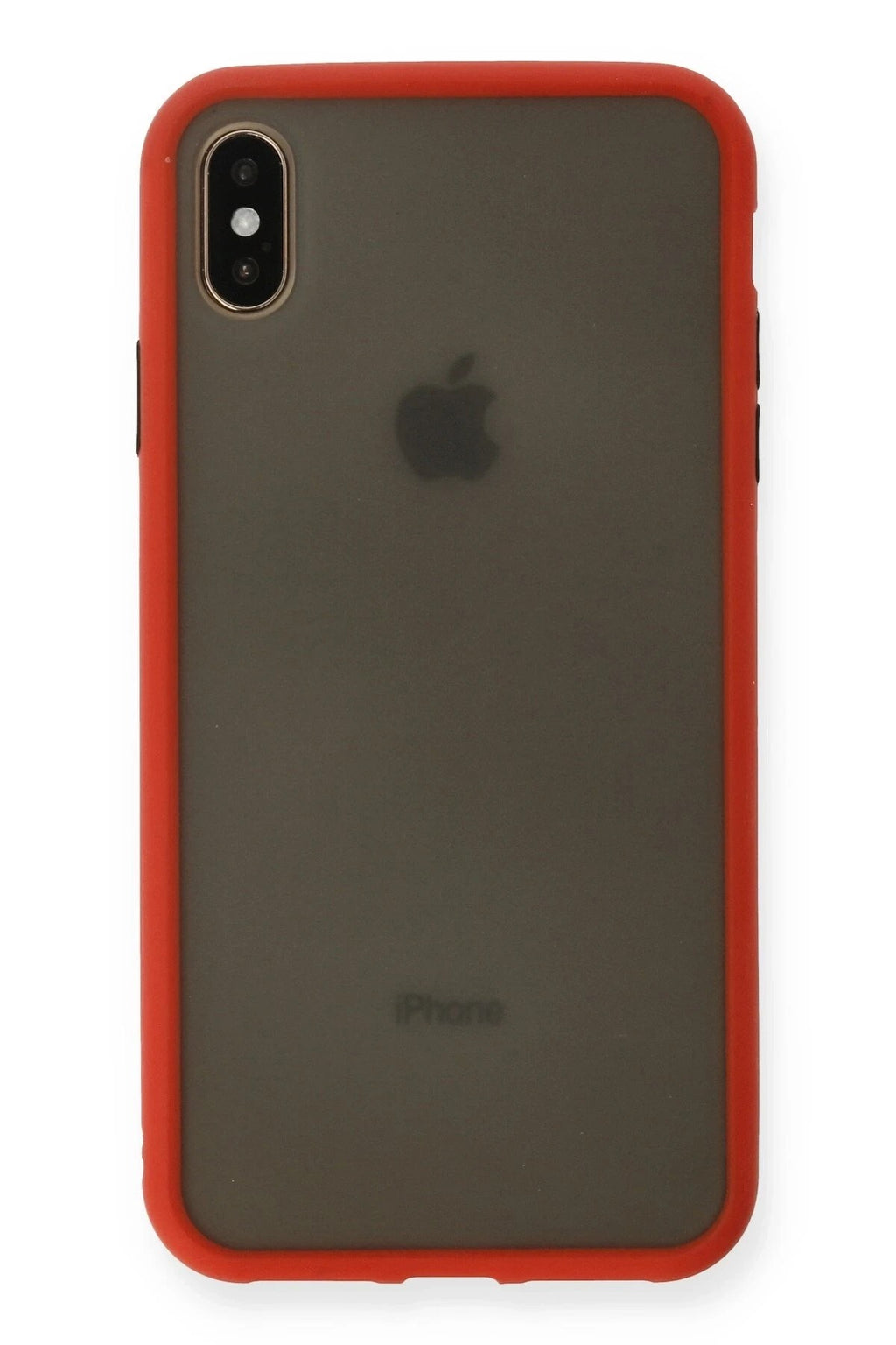 Mey İthalat® iPhone XS Max Kılıf Montreal Silikon Kapak - Kırmızı