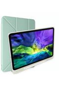 Mey İthalat® Samsung Galaxy T737 Tab S7 FE 12.4 Kılıf Kalemlikli Mars Tablet Kılıfı - Açık Yeşil