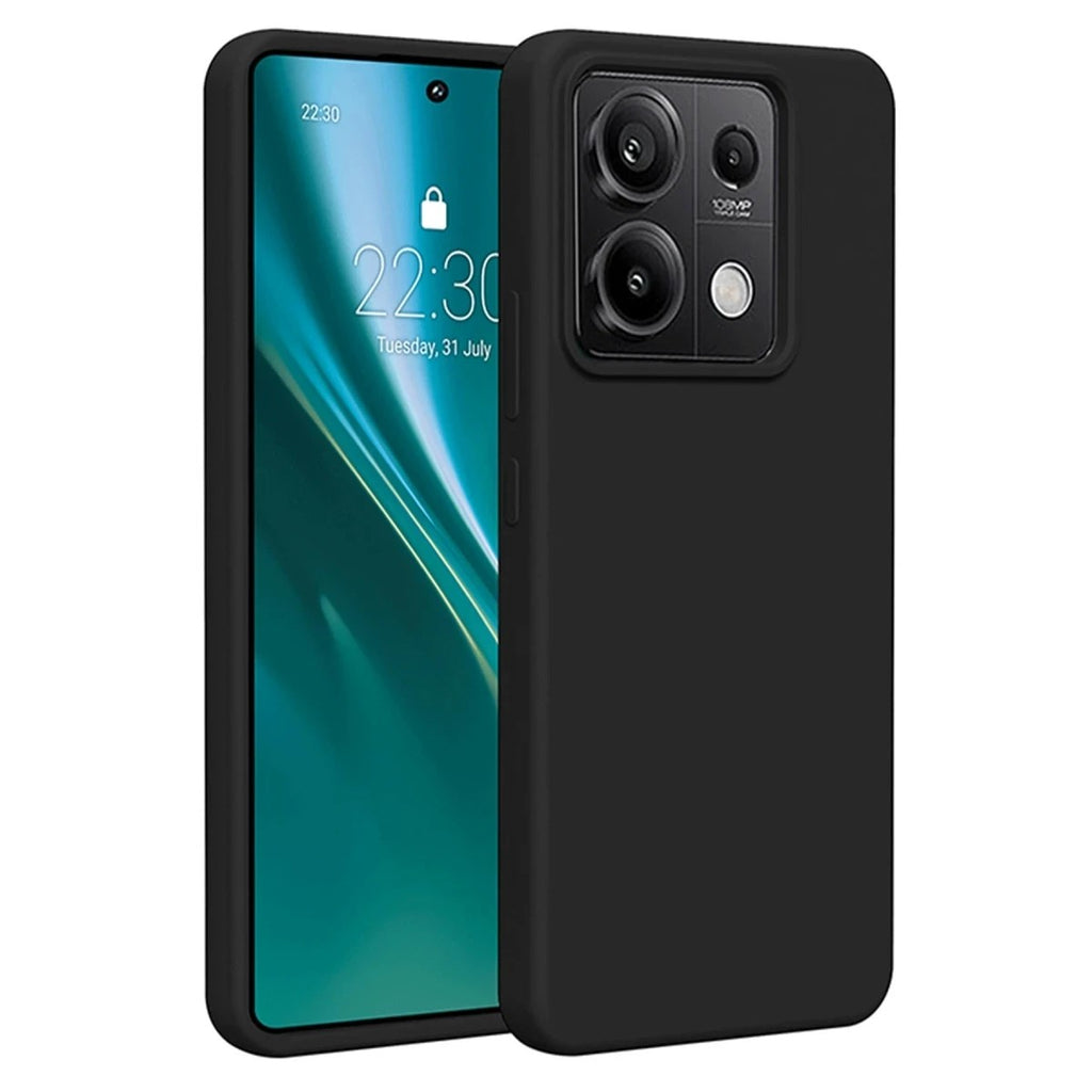 Mey İthalat® Redmi Note 13 Pro 5G Kılıf First Silikon - Siyah