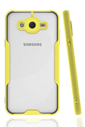 Mey İthalat® Samsung Galaxy J7 Kılıf Platin Silikon - Sarı