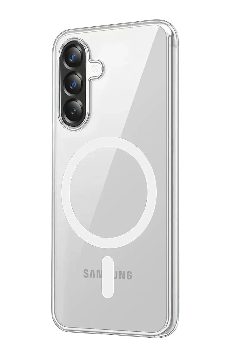 Mey İthalat® Samsung Galaxy A37 5G Combo Sert Şeffaf Magsafe Kapak - Şeffaf