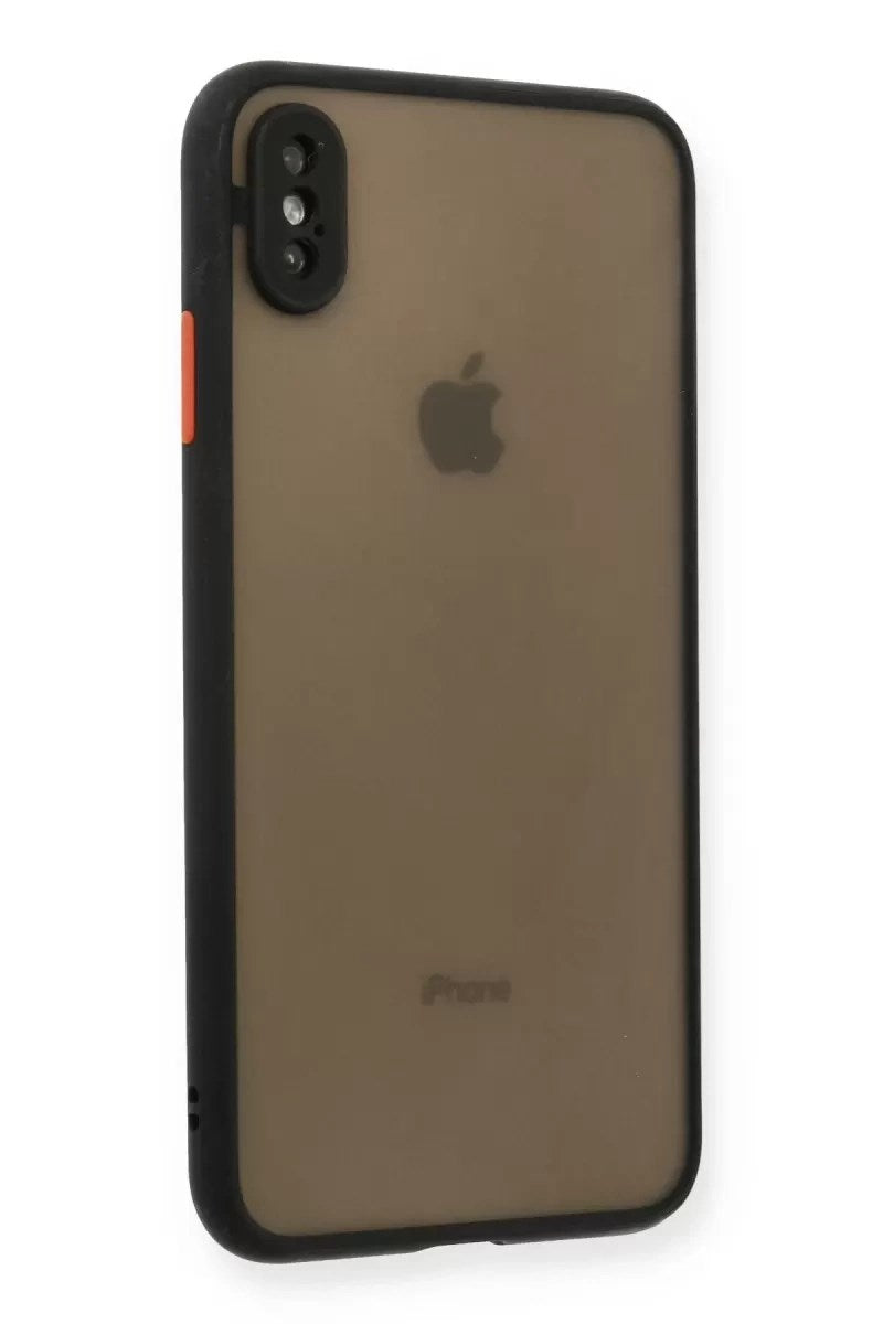 Mey İthalat® iPhone XS Max Kılıf Montreal Silikon Kapak - Siyah