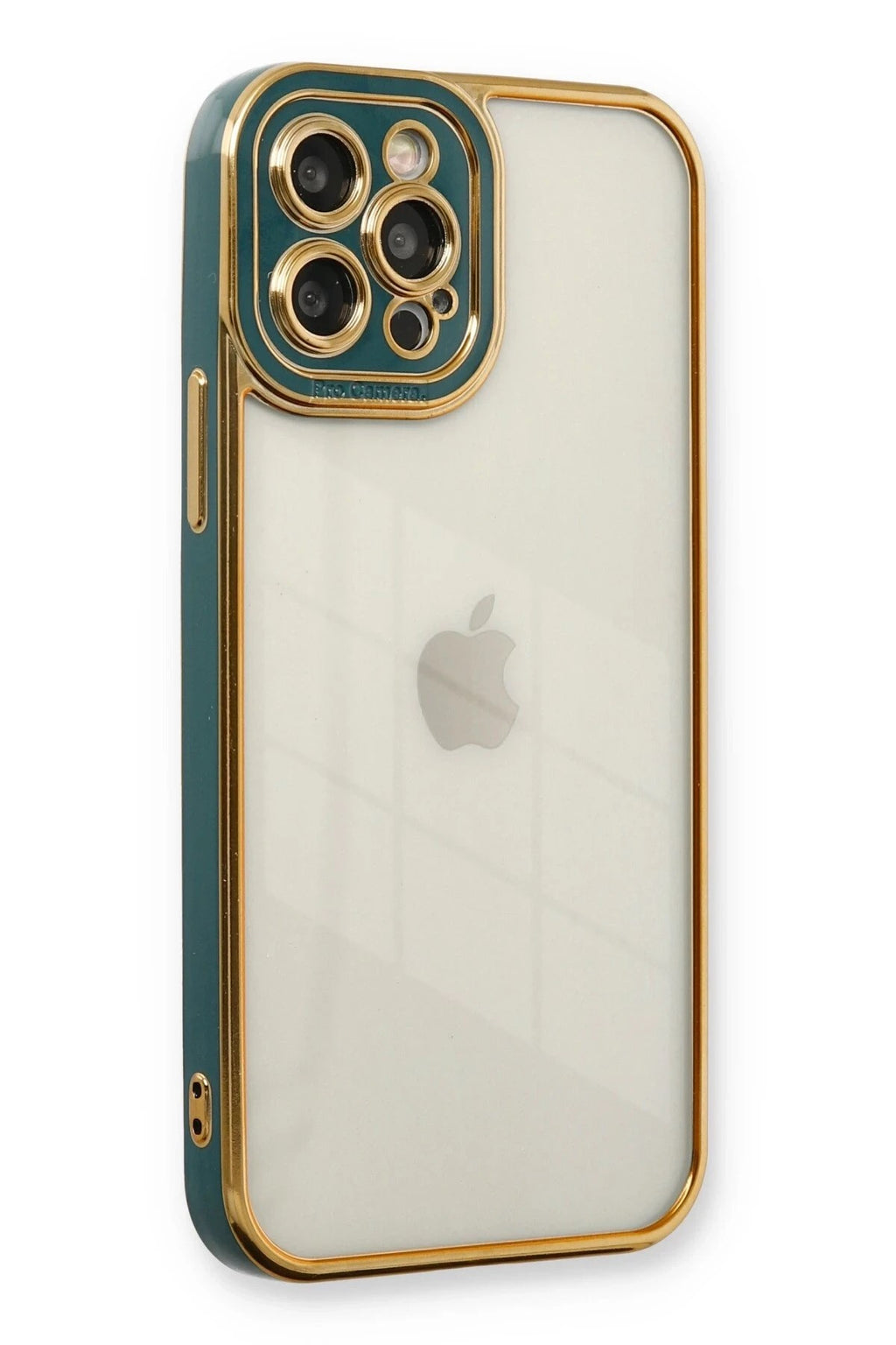 Mey İthalat® iPhone 12 Pro Max Kılıf Liva Lens Silikon - Yeşil