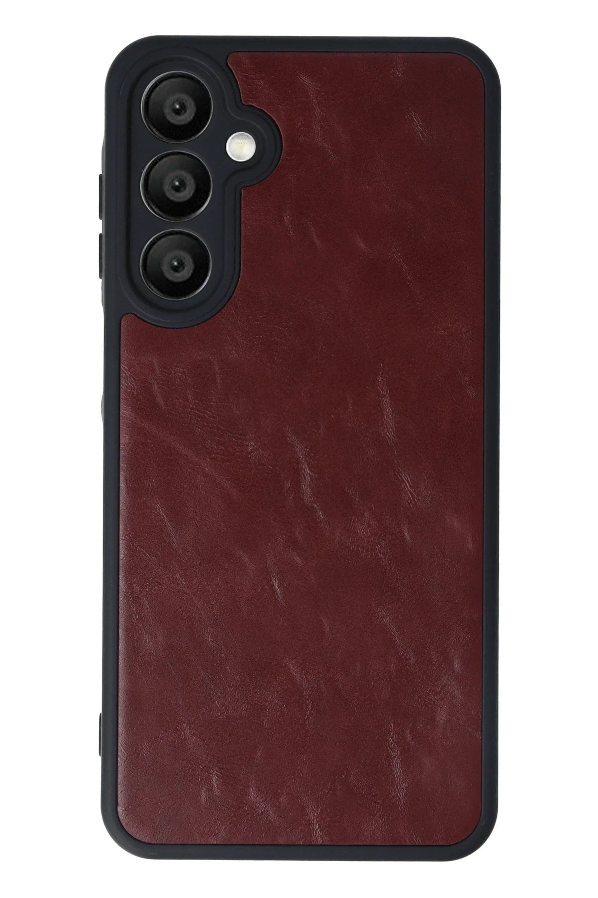 Mey İthalat® Samsung Galaxy A55 5G Kılıf Aras Deri Kapak - Bordo