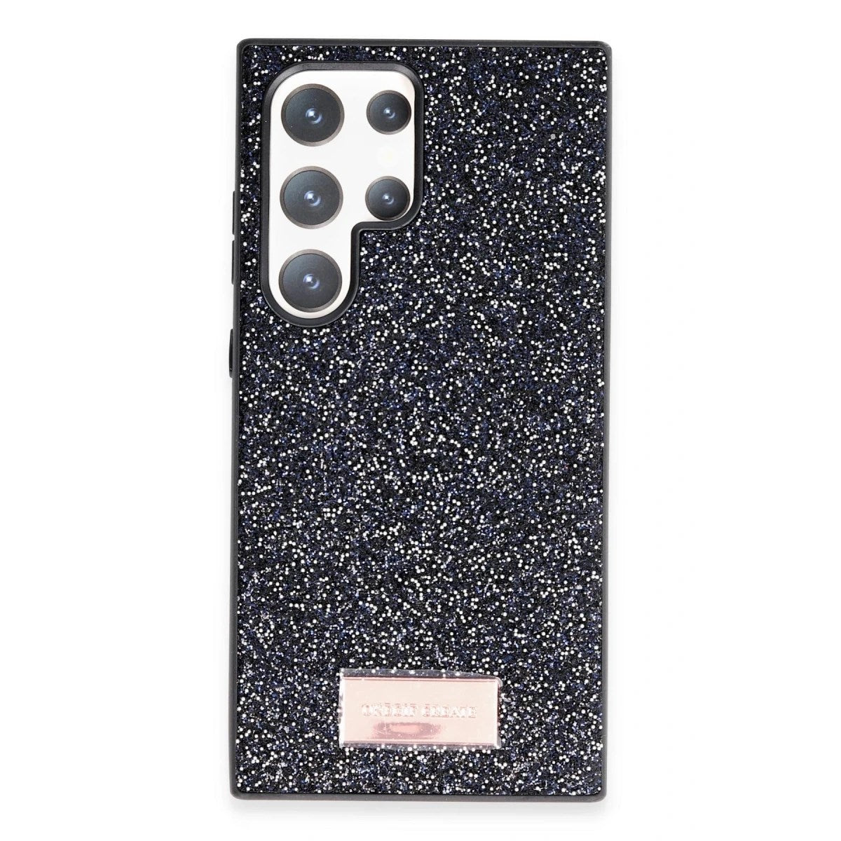 Mey İthalat® Samsung Galaxy S24 Ultra Bright Simli Kapak - Siyah