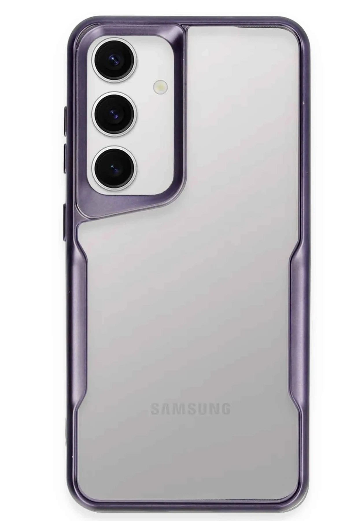 Mey İthalat® Samsung Galaxy S24 Kılıf Boyi Silikon Kapak - Derin Mor