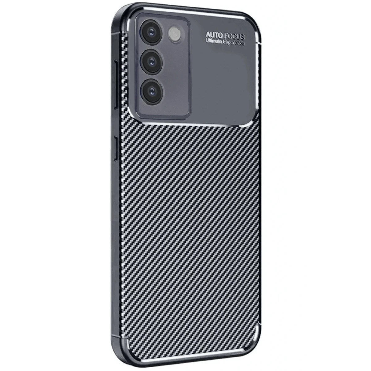 Mey İthalat® Vivo V30 Lite 4G Kılıf Auto Focus Karbon Kapak - Siyah