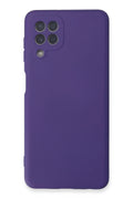 Mey İthalat® Samsung Galaxy A22 Kılıf Nano içi Kadife Silikon - Mor
