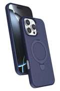 Mey İthalat® iPhone 16 Pro Max Regal Magsafe Standlı Kapak - Lacivert