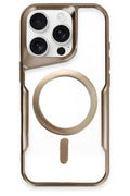 Mey İthalat® iPhone 16 Pro Max Kılıf Boyi Magsafe Silikon Kapak - Kahverengi