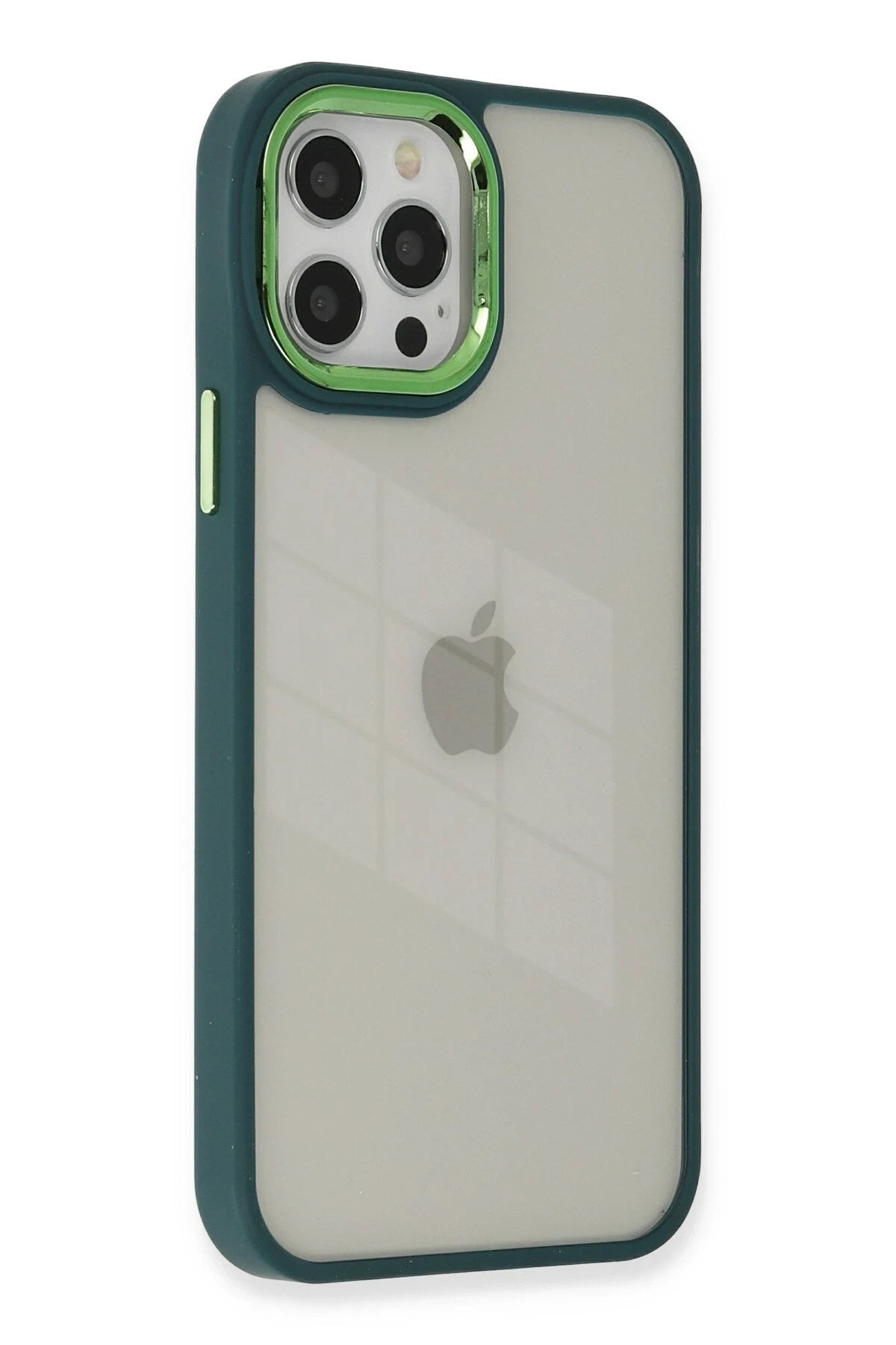 Mey İthalat® iPhone 12 Pro Max Kılıf Dora Kapak - Haki Yeşil
