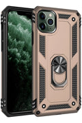 Mey İthalat® iPhone 11 Pro Kılıf Sofya Yüzüklü Silikon Kapak - Gold