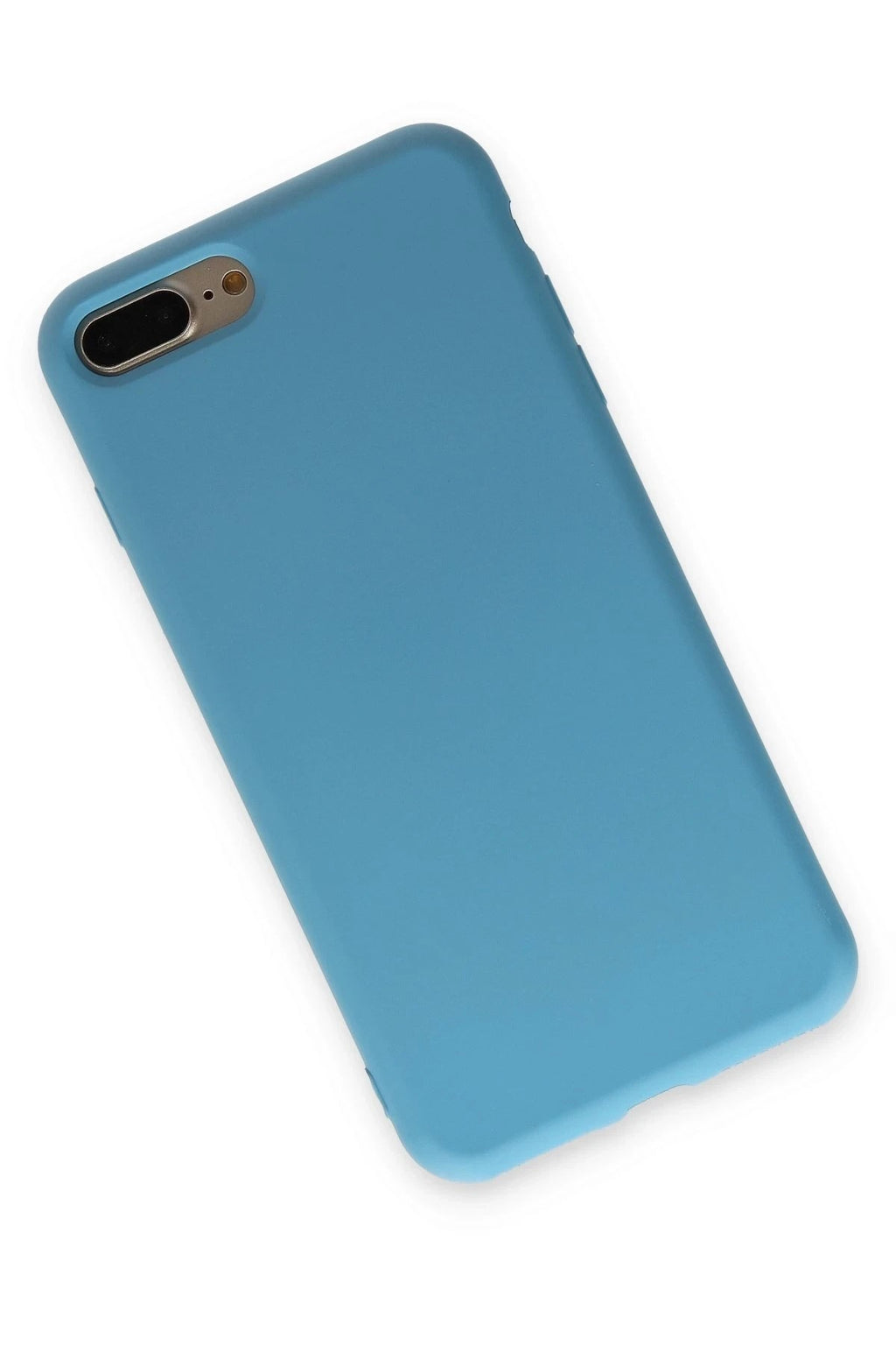 Mey İthalat® iPhone 7 Plus Kılıf Nano içi Kadife Silikon - Mavi