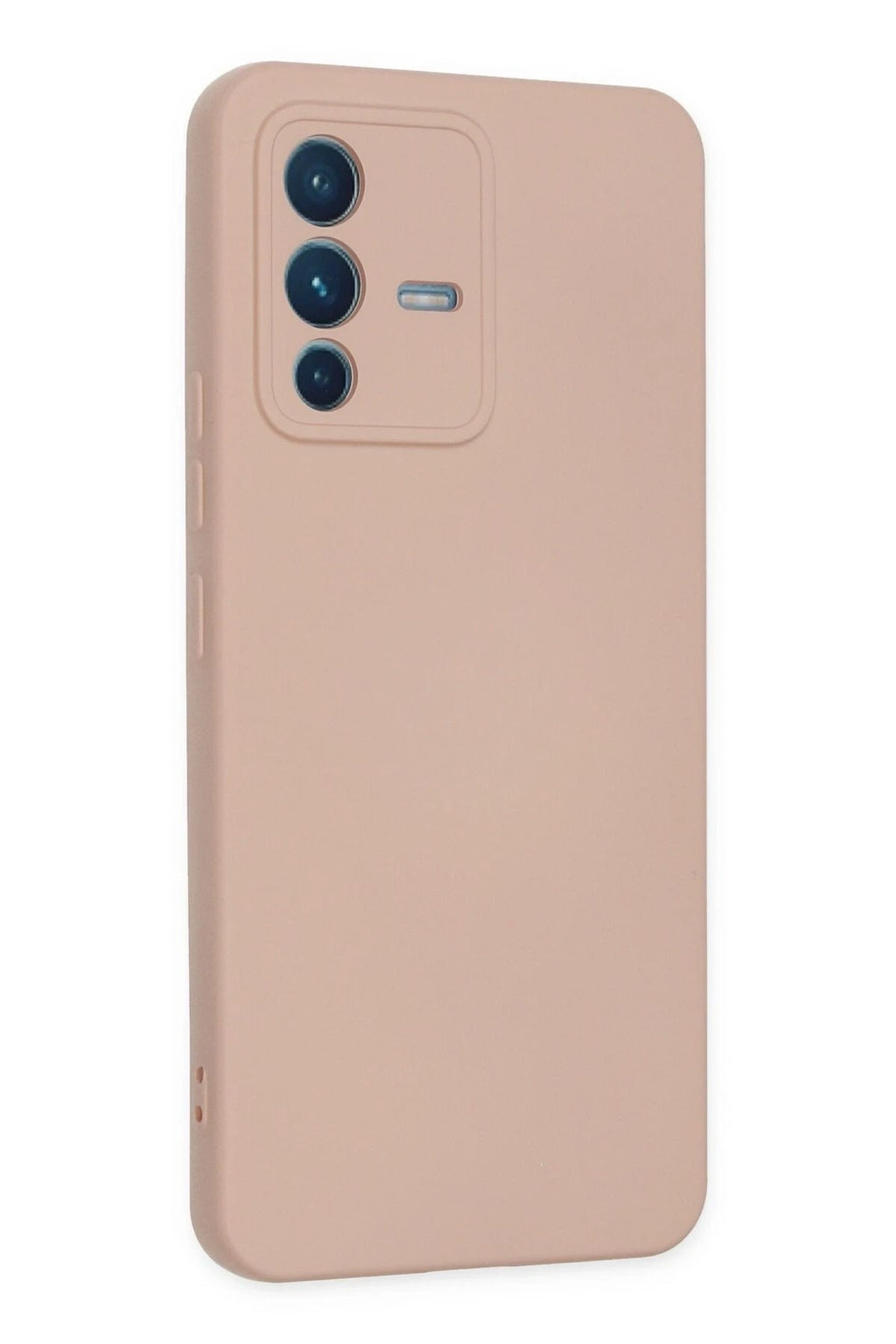 Mey İthalat® Vivo V23 5G Kılıf Nano içi Kadife Silikon - Pudra