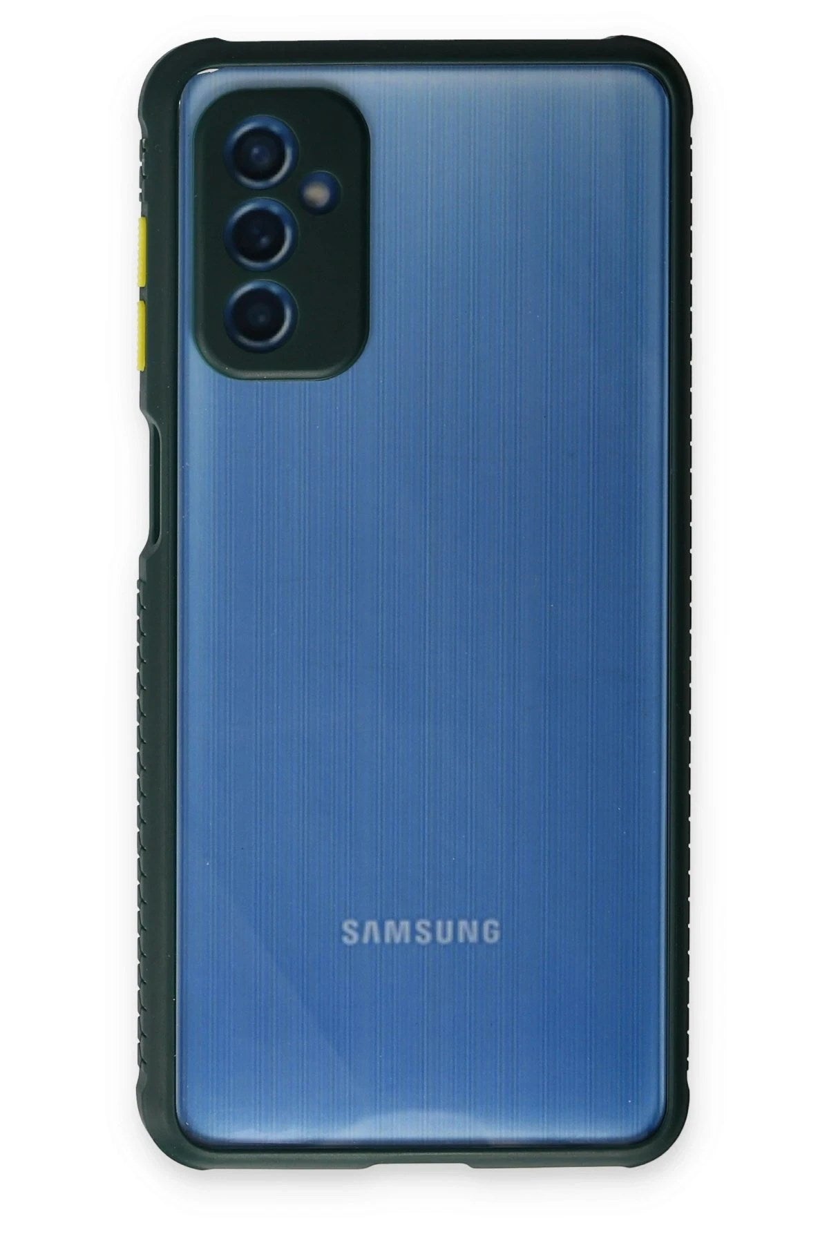 Mey İthalat® Samsung Galaxy M52 5G Kılıf Miami Şeffaf Silikon - Koyu Yeşil