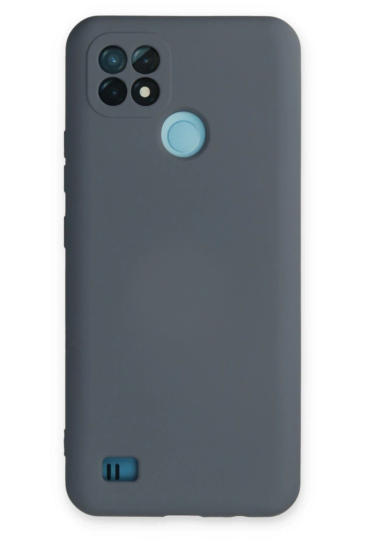 Mey İthalat® Realme C21 Kılıf Nano içi Kadife Silikon - Gri