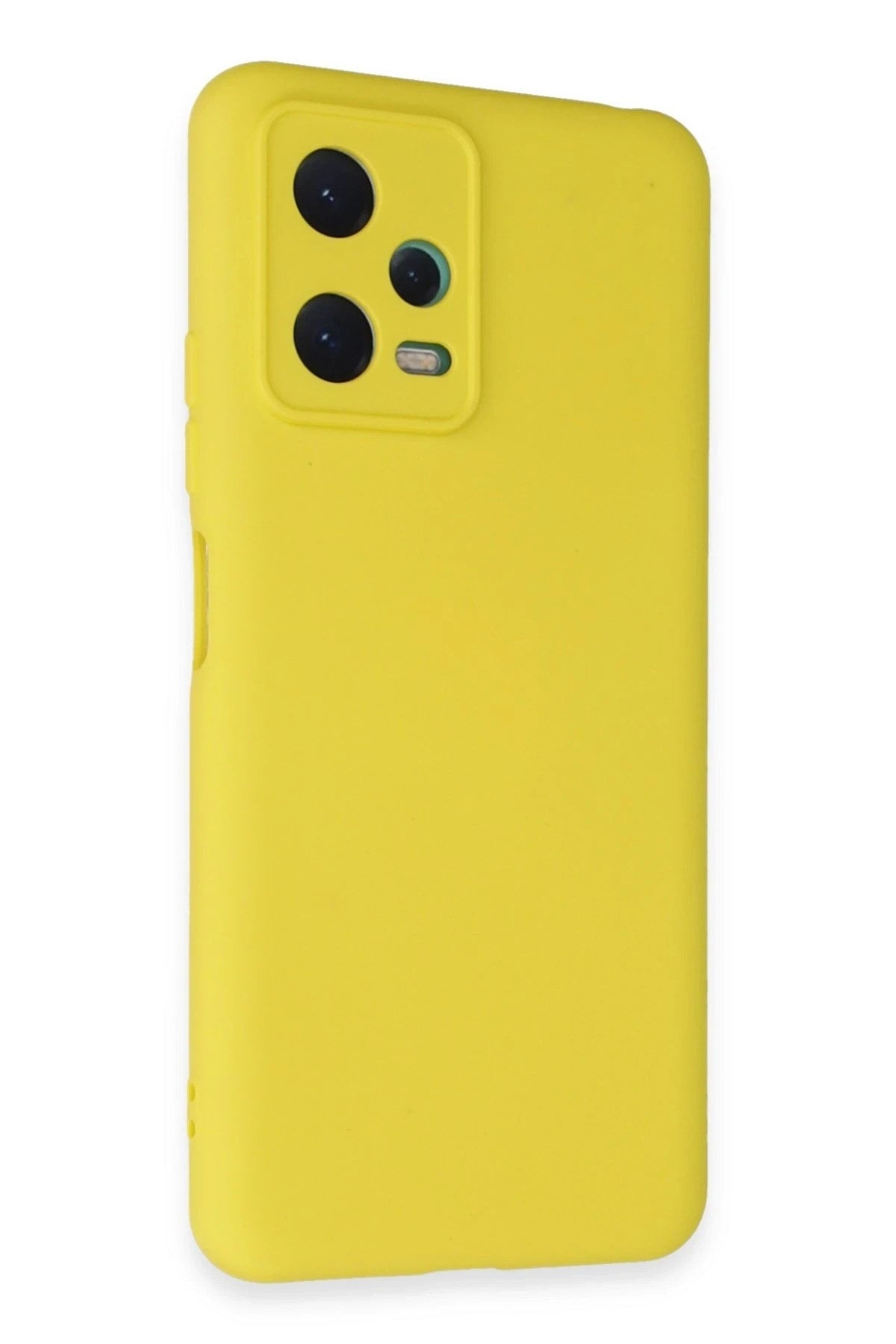 Mey İthalat® Redmi Note 12 5G Kılıf Nano içi Kadife Silikon - Sarı