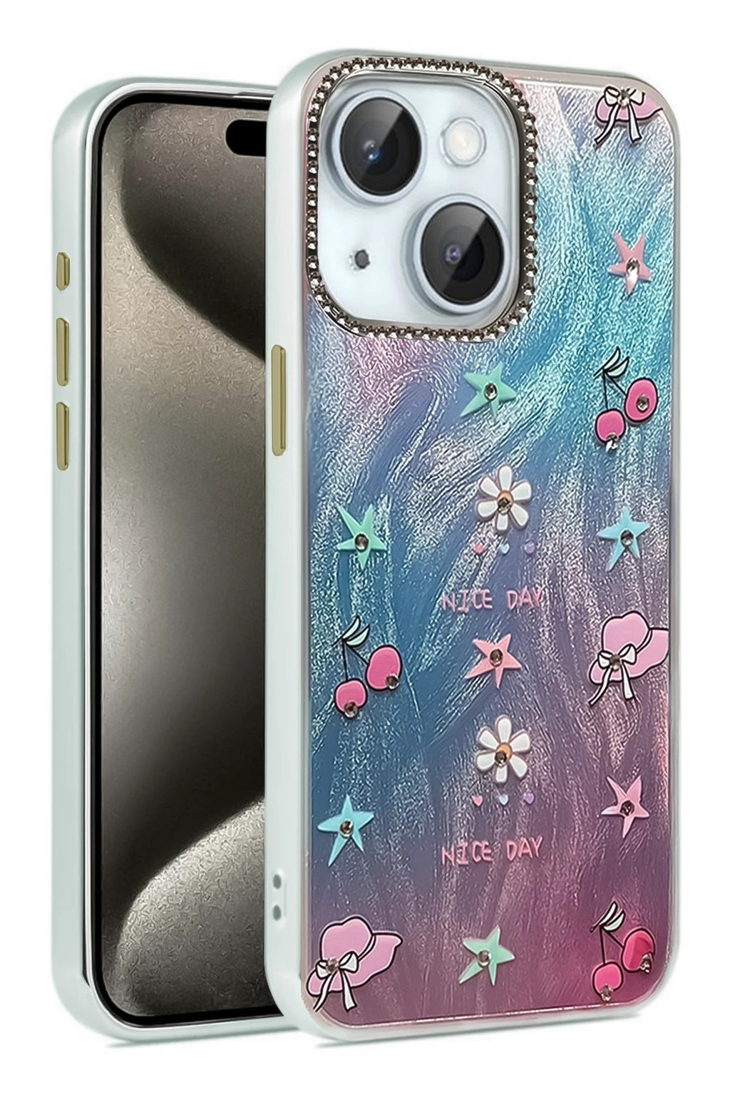 Mey İthalat® iPhone 14 Kılıf Blade Aynalı Desenli Kapak - Desen 4