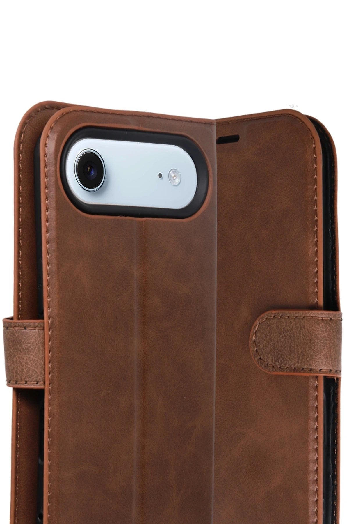 Mey İthalat® iPhone 17 Air Trend S Plus Kapaklı Kılıf - Taba