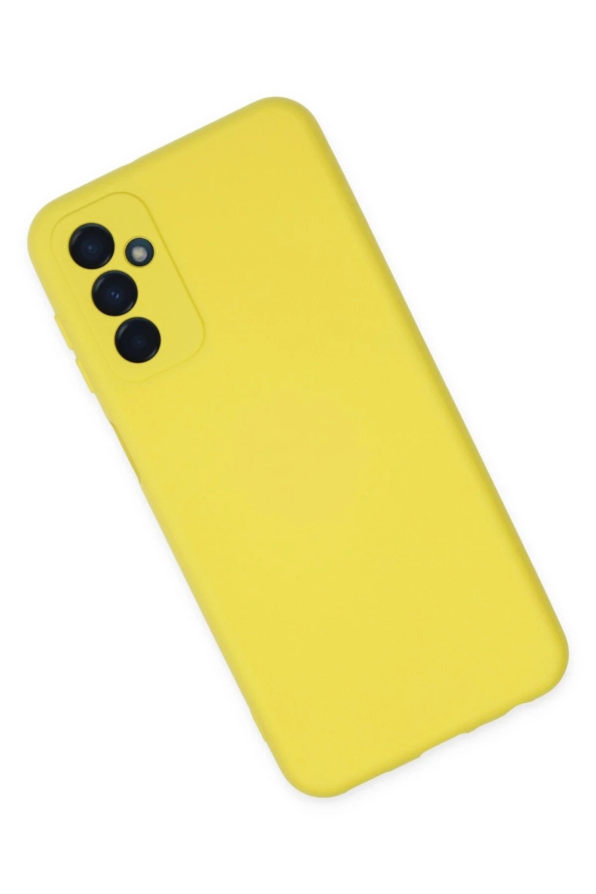 Mey İthalat® Samsung Galaxy M23 Kılıf Nano içi Kadife Silikon - Sarı