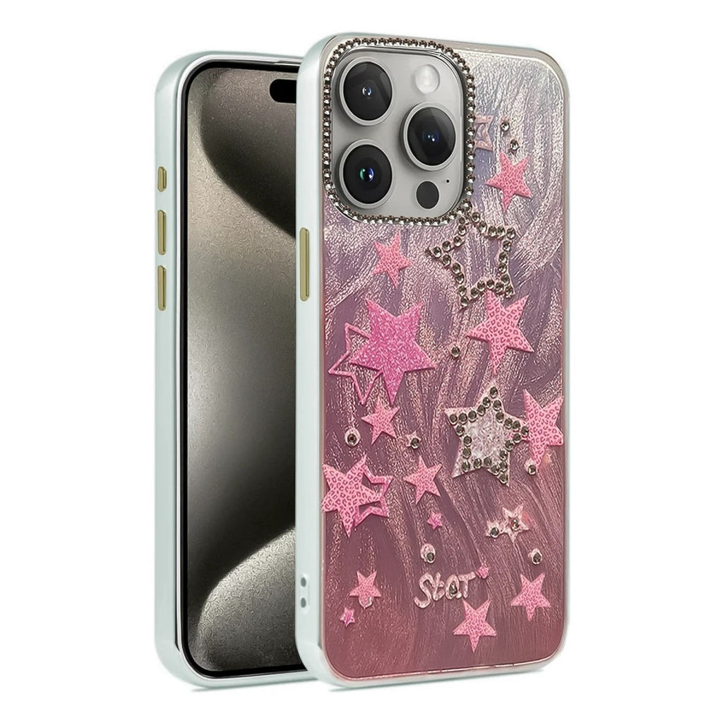Mey İthalat® iPhone 15 Pro Max Kılıf Blade Aynalı Desenli Kapak - Desen 7