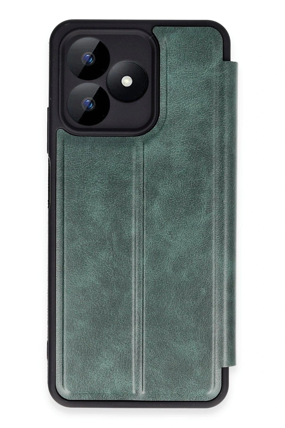 Mey İthalat® Realme Note 50 4G Kılıf Flip Cover - Koyu Yeşil