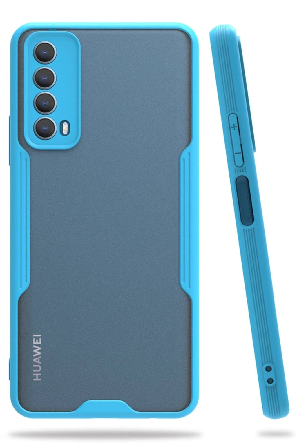 Mey İthalat® Huawei P Smart 2021 Kılıf Platin Silikon - Mavi