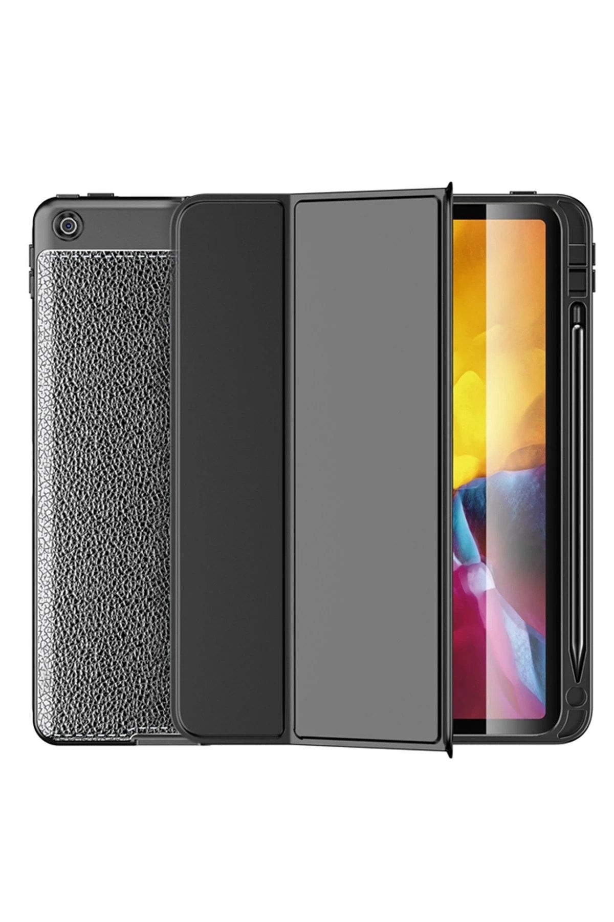 Mey İthalat® iPad 10.2 (7.nesil) Kılıf Tablet Focus Silikon - Siyah