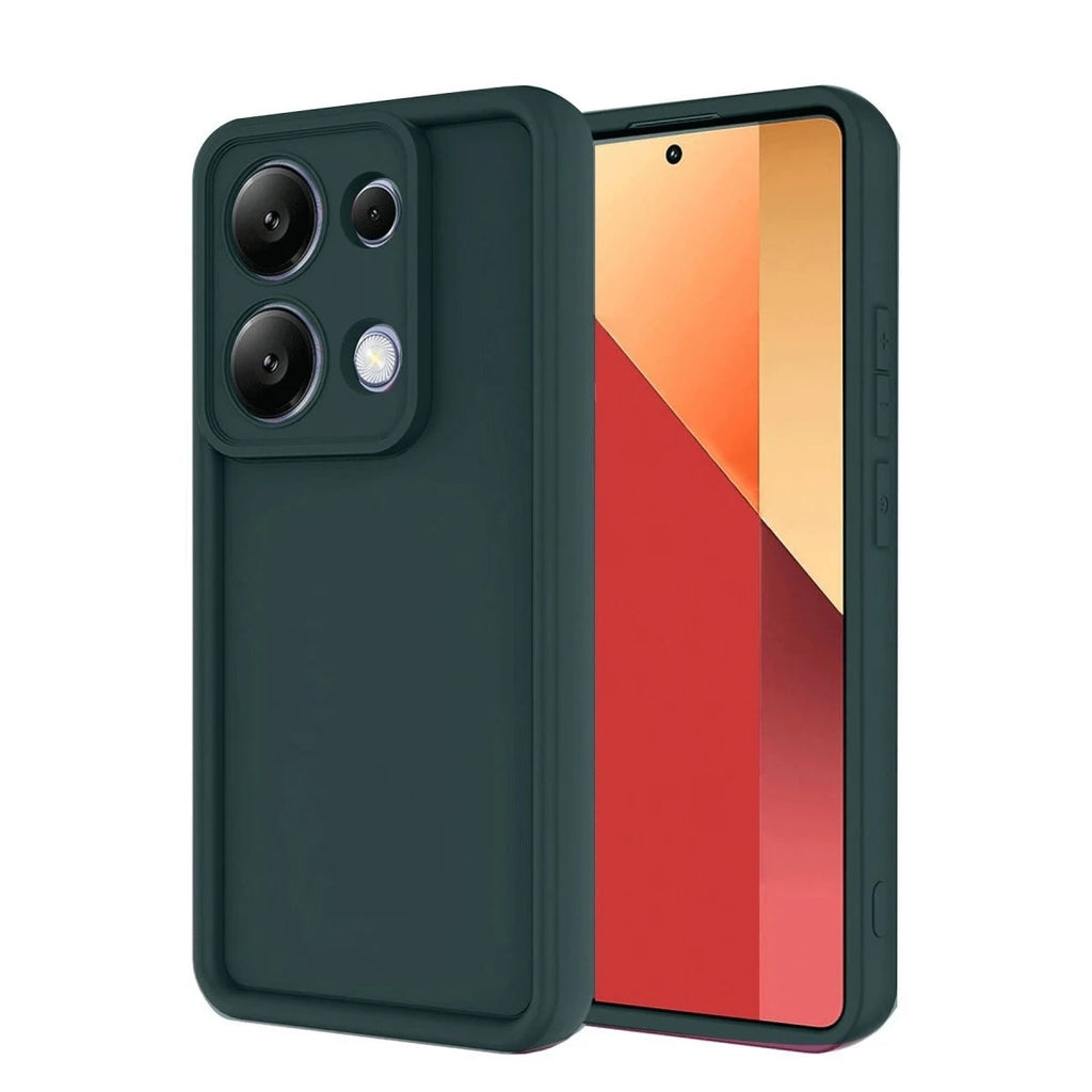 Mey İthalat® Redmi Note 13 Pro 4G Kılıf Viera Silikon - Koyu Yeşil
