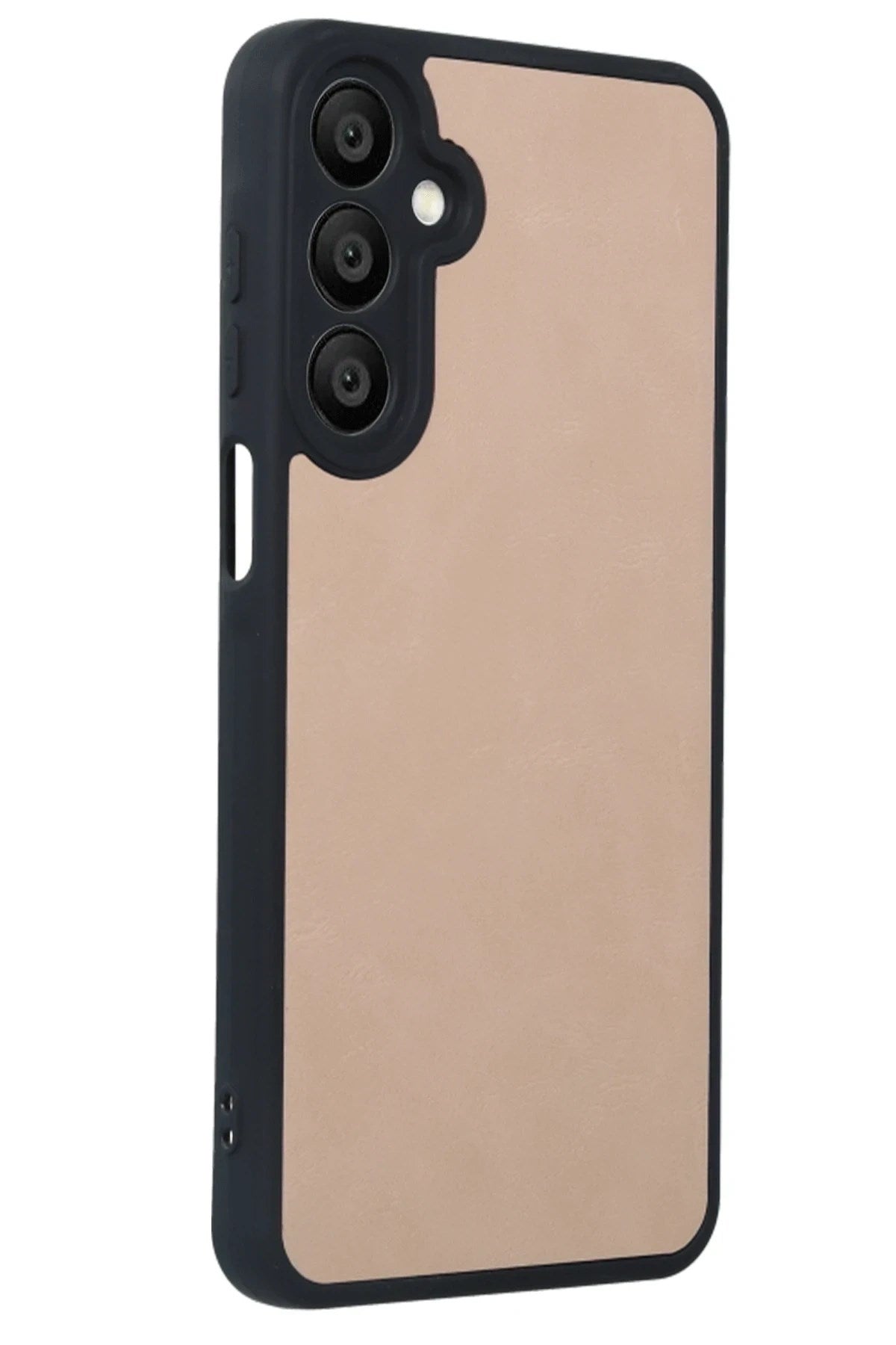Mey İthalat® Samsung Galaxy A55 5G Kılıf Aras Deri Kapak - Pudra