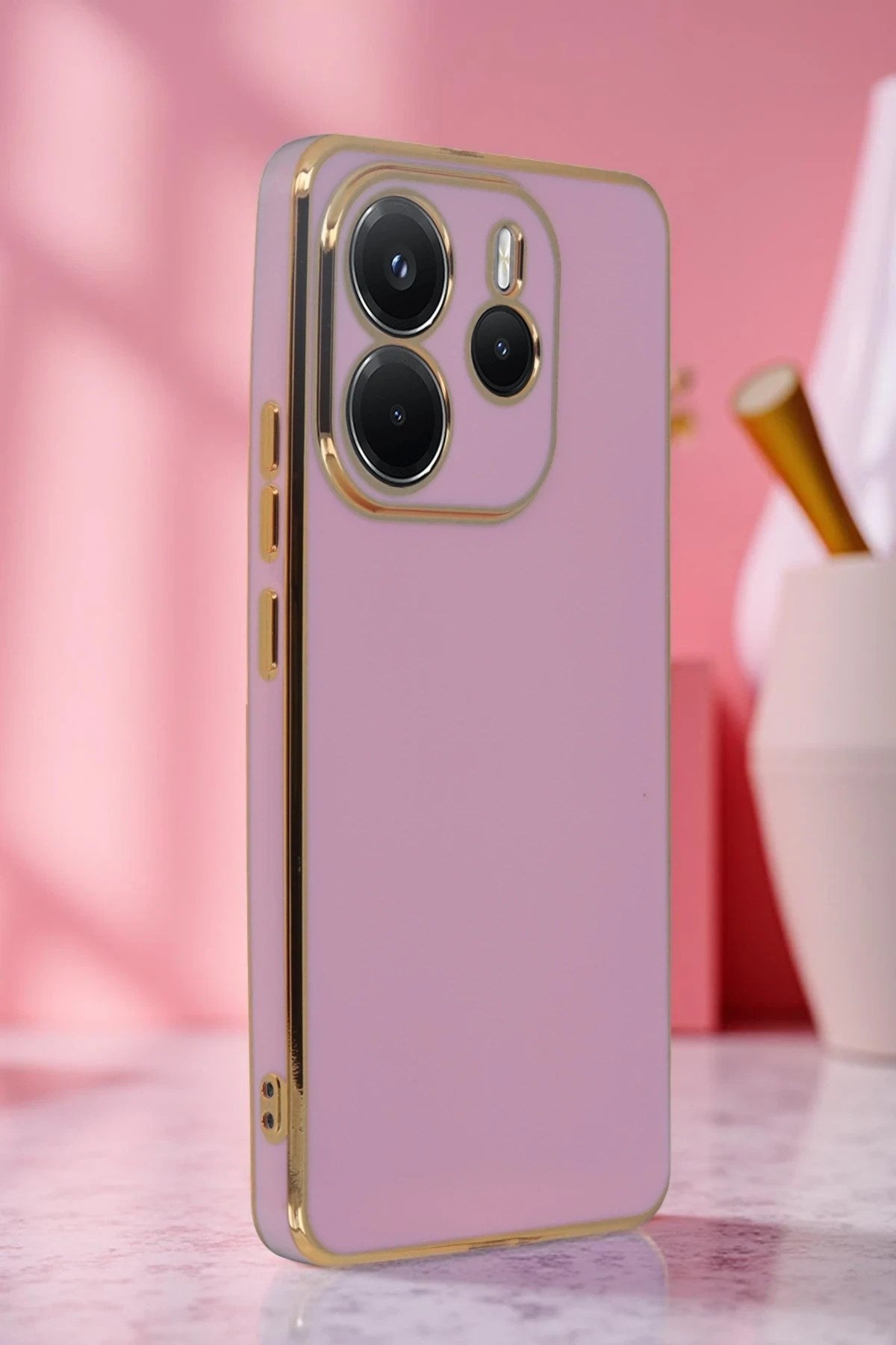Mey İthalat® Redmi Note 14 4G Kılıf Volet Silikon - Beyaz