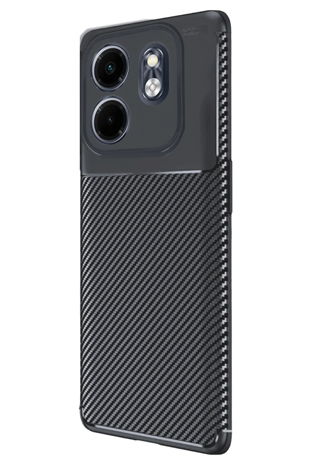 Mey İthalat® İnfinix Smart 9 Kılıf Auto Focus Karbon Kapak - Siyah
