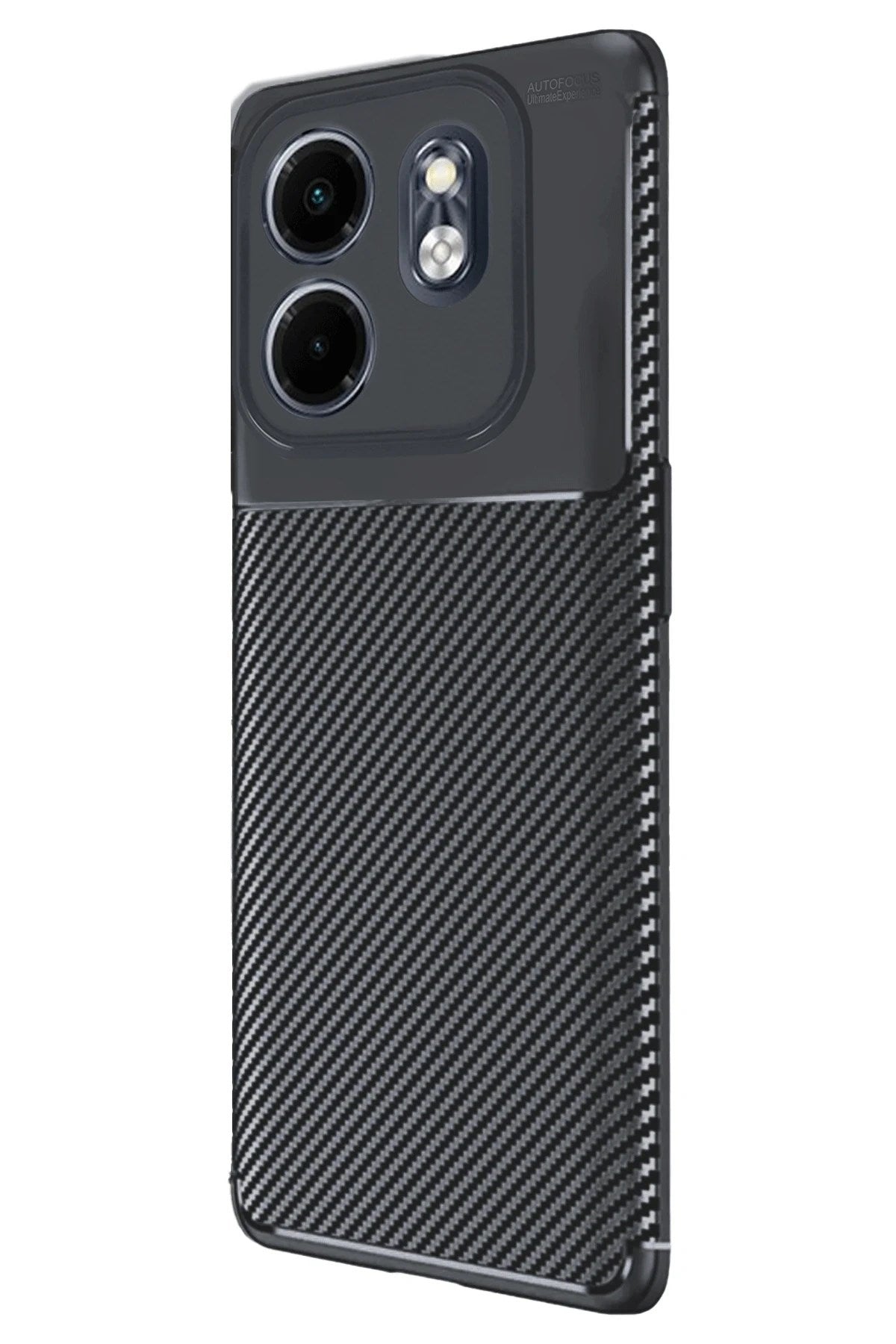 Mey İthalat® İnfinix Smart 9 Kılıf Auto Focus Karbon Kapak - Siyah