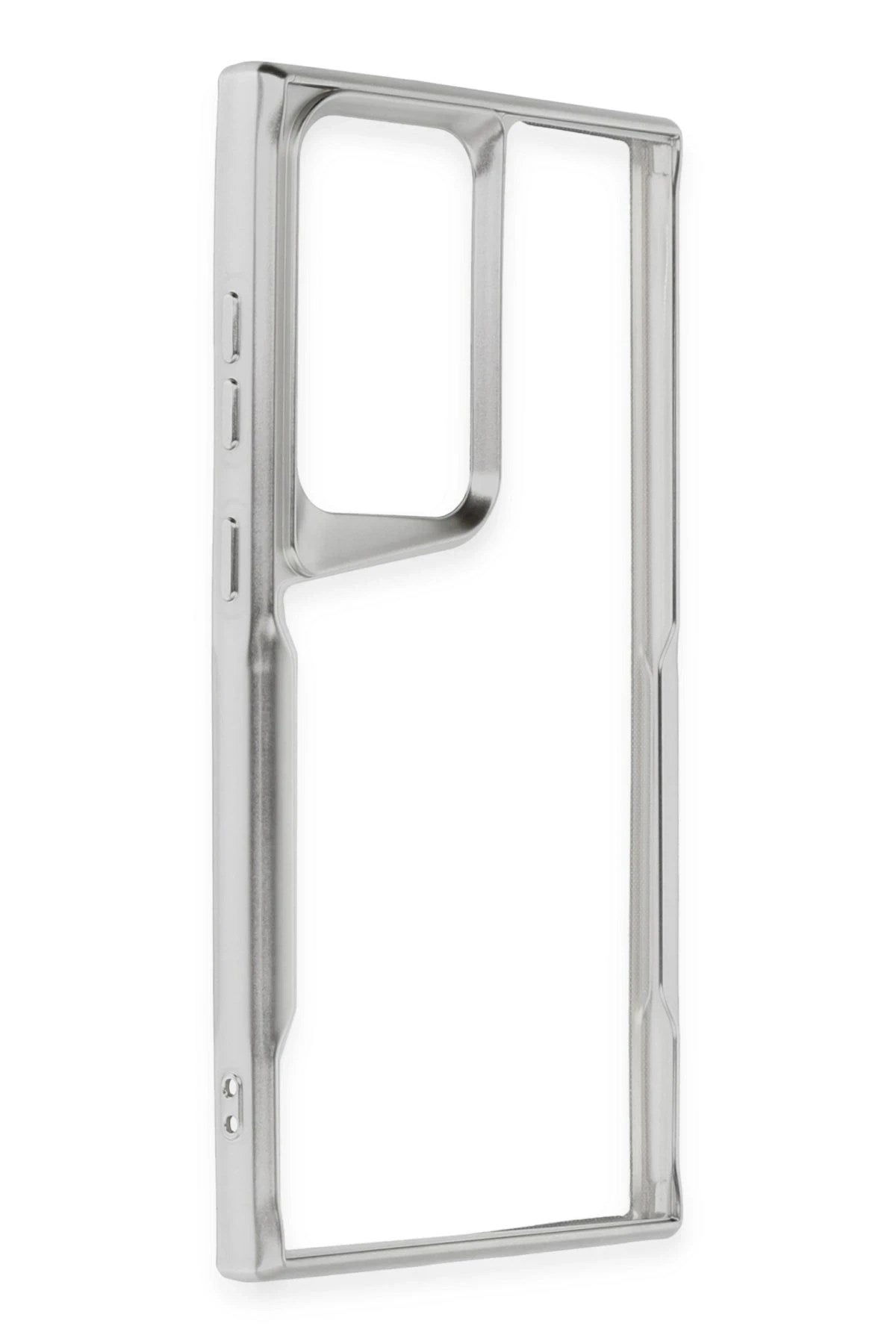Mey İthalat® Samsung Galaxy S24 Ultra Kılıf Boyi Silikon Kapak - Gümüş
