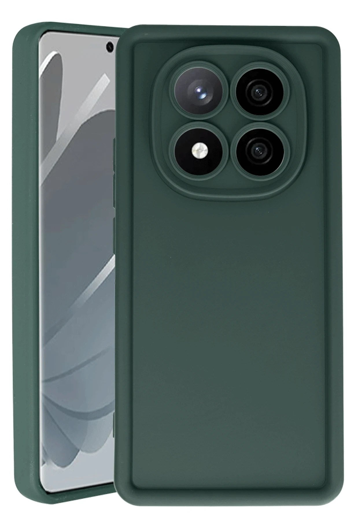 Mey İthalat® Redmi Note 14 Pro 5G Kılıf Viera Silikon - Koyu Yeşil