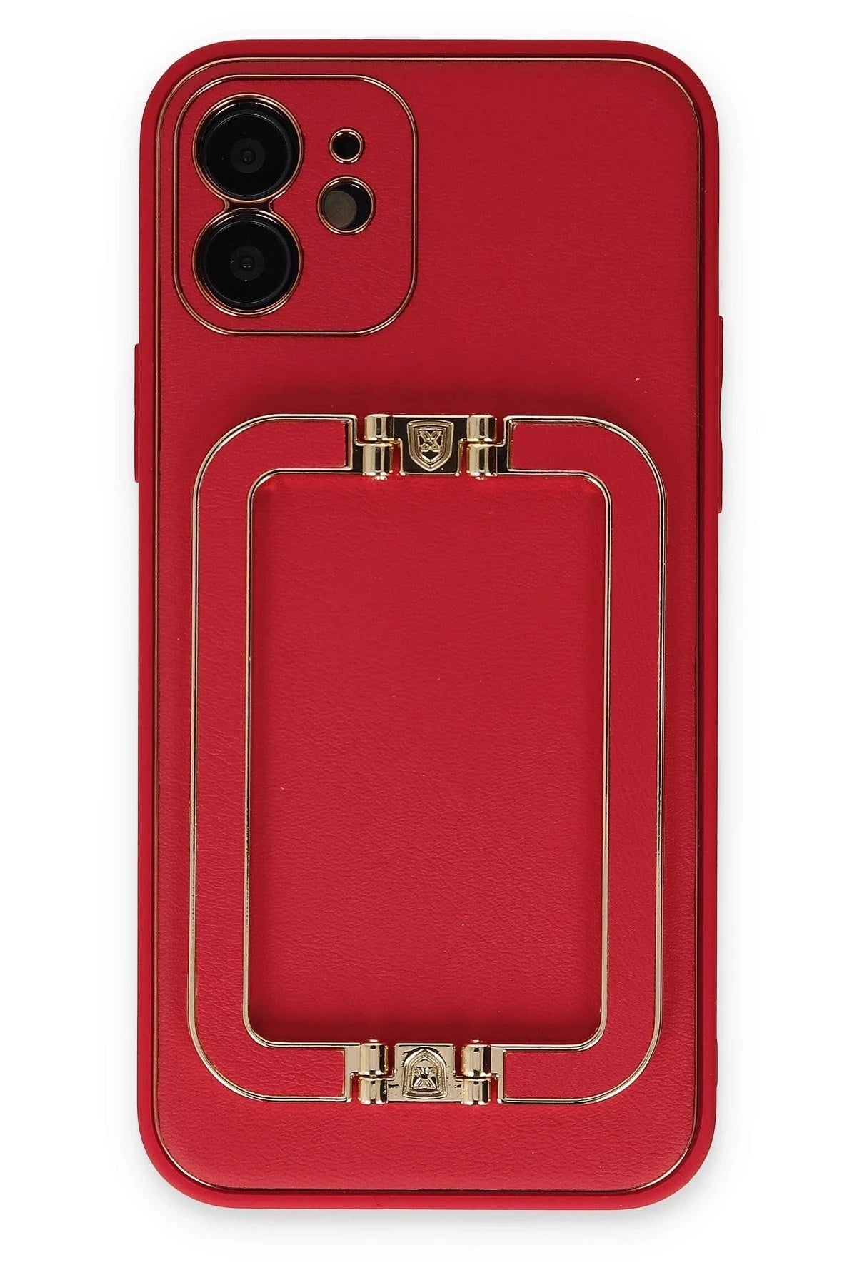 Mey İthalat® iPhone 12 Kılıf Coco Elit Kapak - Kırmızı